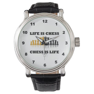 Das Leben ist Schach ist das Schach Leben Schach S Armbanduhr