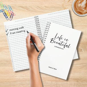 Das Leben ist schön Blog Brand Website Checklist Notizblock