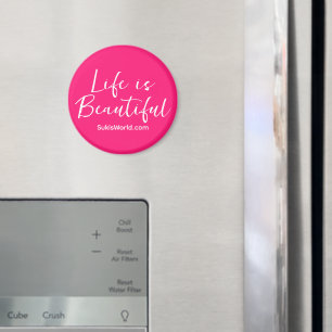 Das Leben ist schön Blog Brand Website Pink Magnet