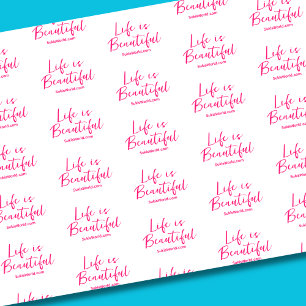 Das Leben ist schön Blog Brand Website Pink Seidenpapier