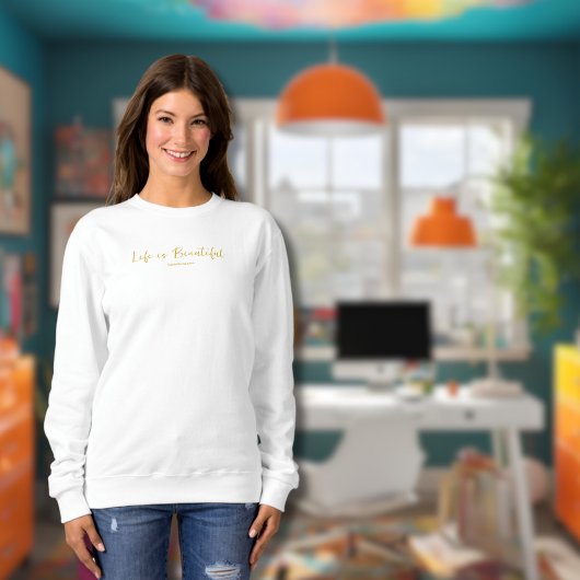Das Leben ist schön | Blog-Markenbezeichnung Sweatshirt
