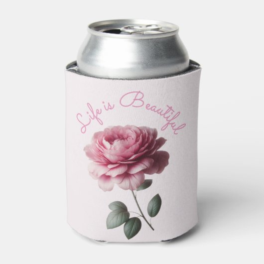 Das Leben ist schön Dosenkühler (Kanne Vorderseite)