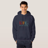 Das Leben ist schön Hoodie (Vorne ganz)