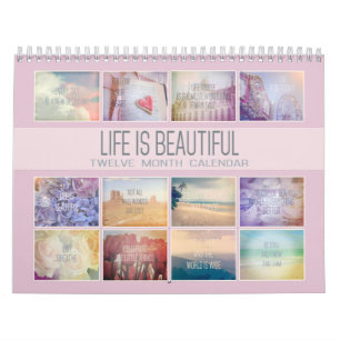 Das Leben ist schön Inspirierend   Pastell-Fotos Kalender