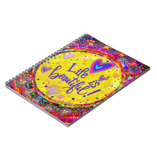 Das Leben ist schön Inspirivity Fun Inspiration Notizblock (Linke Seite)