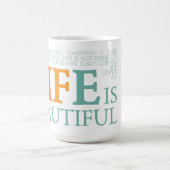 Das Leben ist schön Kaffeetasse (Mittel)