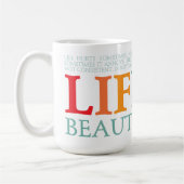 Das Leben ist schön Kaffeetasse (Links)