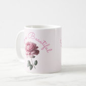 Das Leben ist schön Kaffeetasse (Vorderseite Links)