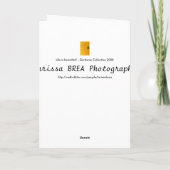 Das Leben ist schön! Karte (Rückseite)