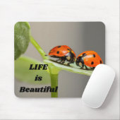 Das Leben ist schön - Ladybug Mousepad (Mit Mouse)