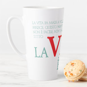 Das Leben ist schön Milchtasse