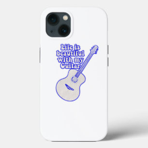 Das Leben ist schön mit meiner Gitarre. Vintag bla Case-Mate iPhone Hülle