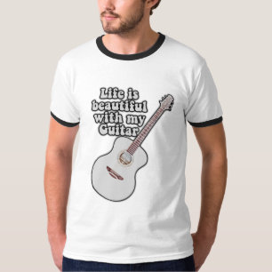 Das Leben ist schön mit meiner Gitarre. Vintag far T-Shirt