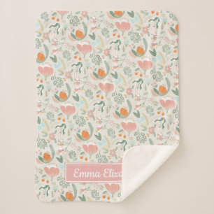 Das Leben ist schön   Personalisiertes Baby Sherpadecke