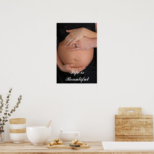 Das Leben ist schön Poster (Küche)