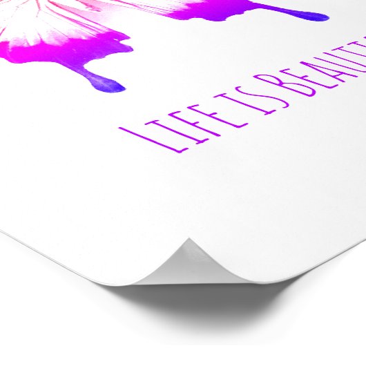 "Das Leben ist schön" Poster (Ecke)