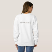Das Leben ist schön Sweatshirt (Schwarz voll)