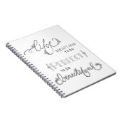 das Leben ist schön - übergeben Sie gezeichnetes Notizblock (Rechte Seite)