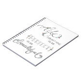 das Leben ist schön - übergeben Sie gezeichnetes Notizblock (Linke Seite)