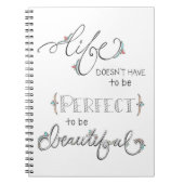 das Leben ist schön - übergeben Sie gezeichnetes Notizblock (Vorderseite)