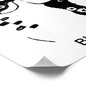DAS LEBEN IST SCHWARZ UND WEISS. POSTER (Ecke)