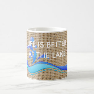 Das Leben ist See-(an der weißen) Kaffeetasse