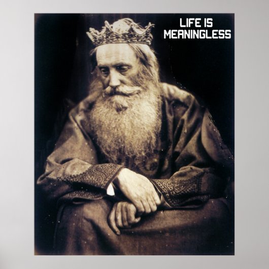 Das Leben ist sinnlos Poster (Vorne)