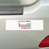 Das Leben ist so elementar (Periodensystem der Autoaufkleber (Auf Auto)