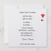 Das Leben ist so gut wie einladender Cocktail #3 Einladung (Rückseite)