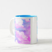 Das Leben ist so schöne Tasse - Sky Blue Aesthetic (Vorderseite Links)