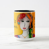 DAS LEBEN IST - SOGAR DIE UNGEPLANTEN TEILE SCHÖN ZWEIFARBIGE TASSE (Mittel)