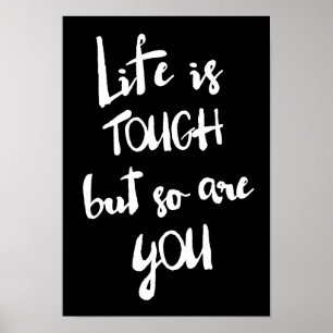 Das Leben ist starkes   modernes Poster