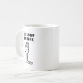 Das Leben ist Suppe, ich bin Gabel-Tasse Kaffeetasse (Vorderseite Links)