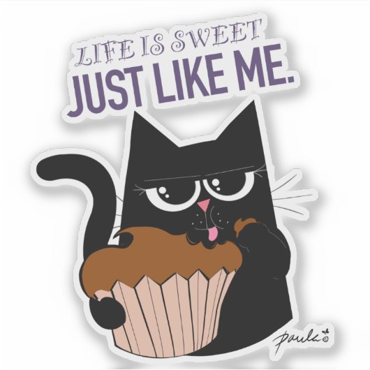 Das Leben ist süß - 4" Aufkleber für den benutzerd (Vorderseite)