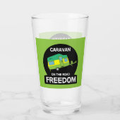 Das Leben ist süß auf der Karawane Funny Geschenke Glas (Rückseite)