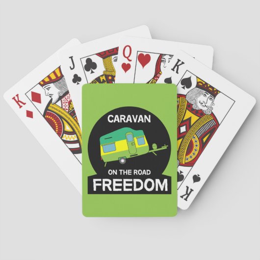 Das Leben ist süß auf der Karawane Funny Geschenke Spielkarten (Rückseite)