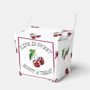 Das Leben ist süß, Cherry Party Candy Favor Box Geschenkschachtel