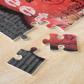 Das Leben ist süß: Design von Apple und Blumenmoti Puzzle (Seite)