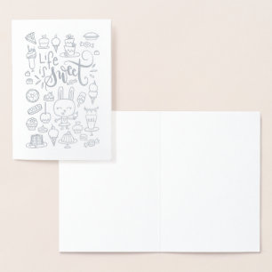 Das Leben ist süß Folienkarte