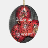 Das Leben ist süß Keramikornament (Rechts)