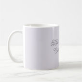Das Leben ist süß Lavendel-Bogen Glückliches Lamm Kaffeetasse (Links)