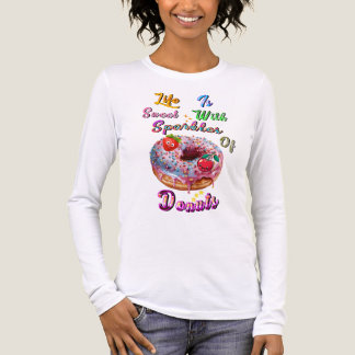 Das Leben ist süß mit funkelnden Donuts Tri-Blend Shirt