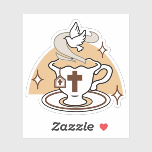 Das Leben ist süß mit Jesus - Christlicher Glaube Aufkleber (Blatt)