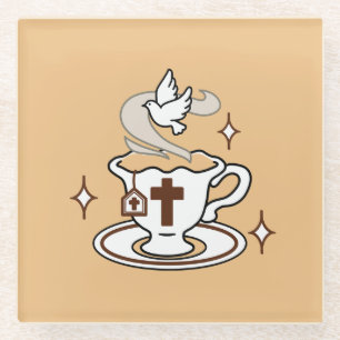 Das Leben ist süß mit Jesus - Christlicher Glaube Glasuntersetzer