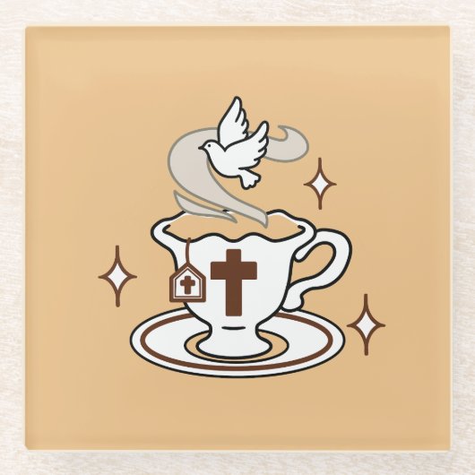 Das Leben ist süß mit Jesus - Christlicher Glaube Glasuntersetzer (Vorderseite)