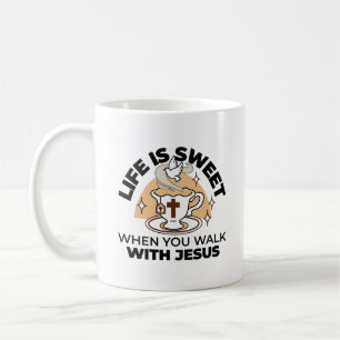 Das Leben ist süß mit Jesus - Christlicher Glaube  Kaffeetasse