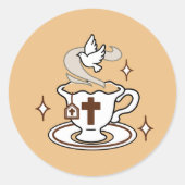 Das Leben ist süß mit Jesus - Christlicher Glaube Runder Aufkleber (Vorderseite)