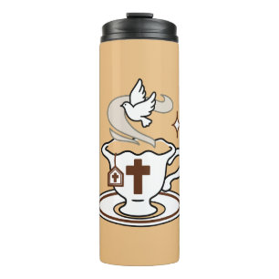 Das Leben ist süß mit Jesus - Christlicher Glaube Thermosbecher