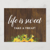 Das Leben ist süß Nehmen Sie eine Leckerei Rustika (Vorderseite)