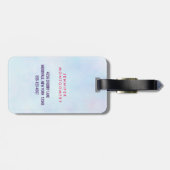 Das Leben ist süß rosa Cupcake Custom Gepäckanhänger (Rückseite horizontal)